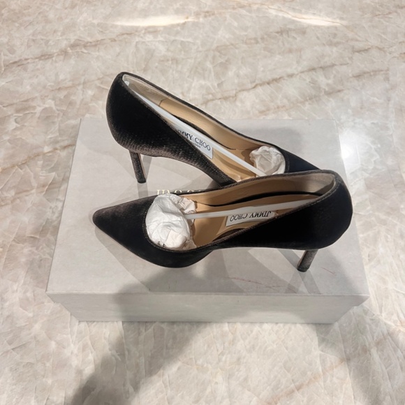 Jimmy Choo Romy 85mm Pumps | Coffee Brown | Size 6.5 - Picture 2 of 3